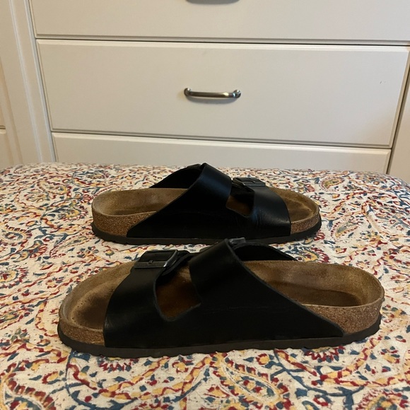 Birkenstock Arizona Black oiled leather and silver buckles 41 - Picture 4 of 7